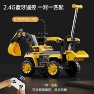 兒童挖掘機玩具車可坐人大號女男孩遙控電動挖土機可坐工程車勾機