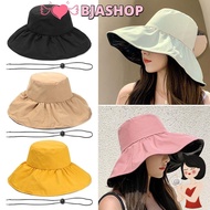 BJASHOP Bucket Hat Spring Summer Anti-UV Panama Hat Foldable Sun Hat