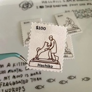[5-pc] Japan Hachiko stickers | stamp sticker