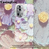 Phone Case for Oppo Reno11 Pro 11F Back Cover Cartoon Oil Painting Flower Pattern Soft Silicone Fashion Shockproof for Oppo Reno 11F 11 Pro Cover Cases