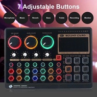 X6 Mini Sound Card External Live Sound Card Mini Sound Mixer Board For Live Streaming Music Recordin