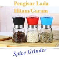 Pengisar Lada Hitam Garam Kasar Manual Seasoning Grinder Glass Bottle Spice Crusher Pepper Coarse Sa