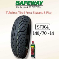 ✿ Safeway Tire 14" for AEROX Tubeless with Sealant & Pito
