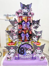 JT - Kuromi - Snack Tart Tower Cake Birthday Kado Ulang Tahun