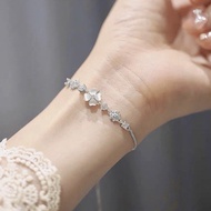 4-leaf clover flower bracelet, ladylike, charming