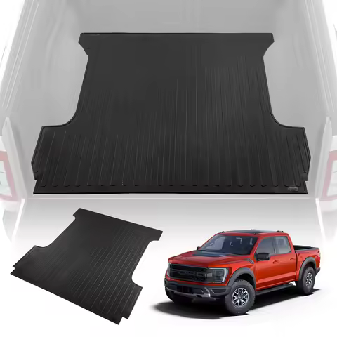 SucceBuy Truck Bed Mat Fits for 2015-2023 Ford F150 5.5 ft Short Bed 66.5"x64" Rubber Truck Bed Line