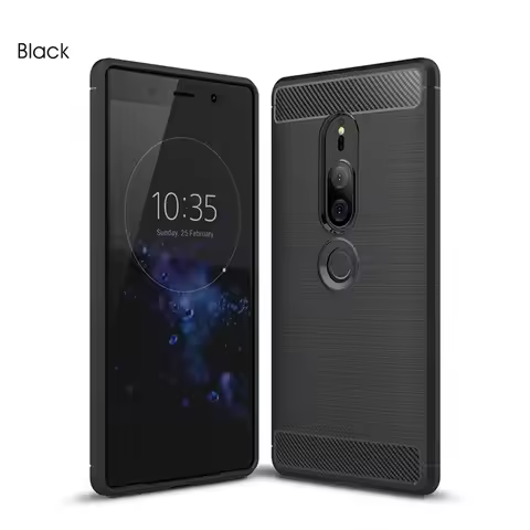 Carbon Fiber Case For Sony Xperia XA2 L2 Case For Sony Xperia XZ2 Compact XZ3 XA1 XA2 Ultra Cover Si