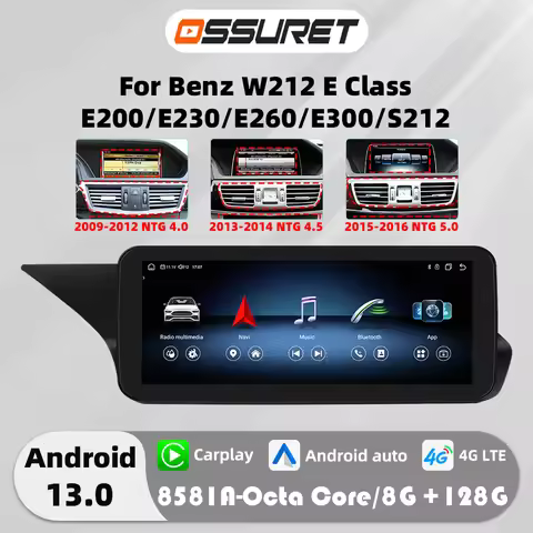 10.25"Android 13 Autoradio For Mercedes Benz W212 E-Class NTG 4.0 4.5 5.0 E200 E230 E260 E300 S212 M