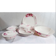 [Ready stok] set combo pinggan mangkuk melamine