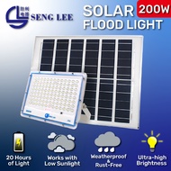 Seng Lee Lampu Solar Light Flood 200W Spotlight Solar Light Outdoor Waterproof IP65