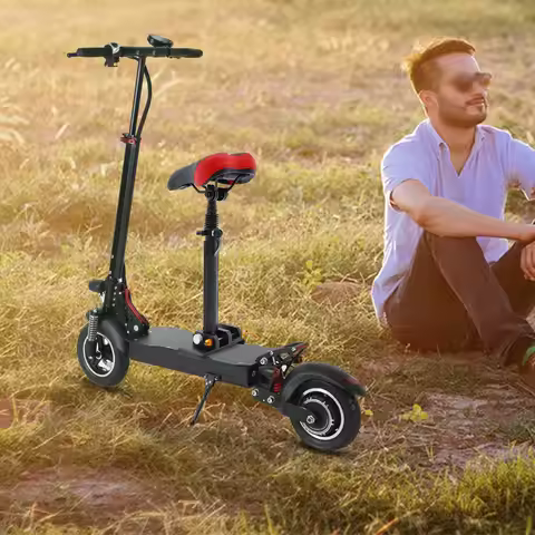 Electric Scooter Seat 220LBS Max Load 17.71-25.6IN Height Adjustable Easy Install Comfortable for Xi