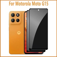 1-2 PCS Motorola Moto G15 Privacy Tempered Glass Film For Motorola G75 G35 G15 G86 Power G05 G04 G24