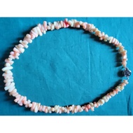 Pink flower lock necklace