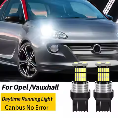 2x LED Daytime Running Light DRL Canbus W21/5W 7443 For Opel Adam Cascada Insignia A Corsa D E Astra