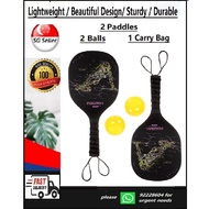 ❤SG Seller❤Fast Delivery❤ Pickleball Paddles Set ,Lightweight Pickleball Racket, 2 Paddles and 2 Balls Including Carry B