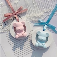 DEIMOS Cute Bear Hanging Stone Aroma Diffuser Cute Bear Car Air Aroma Freshener Aroma Stone Hanging 