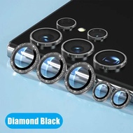 SamsungS24 S24Plus S24Ultra GalaxyS24 S24+ S24P S24U Metal Diamond Camera Lens Tempered Glass Film F