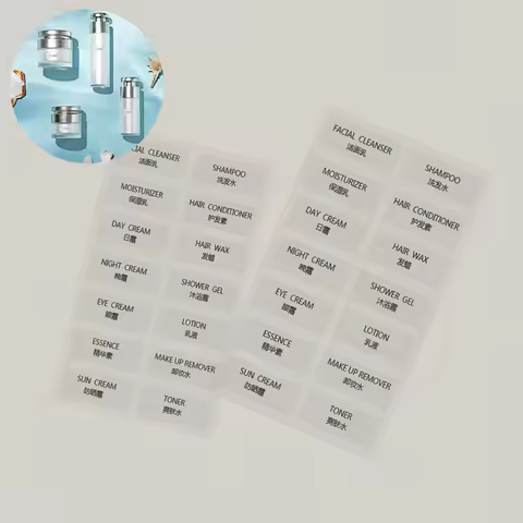 Separate Bottle Labels Waterproof Self-Adhesive Chinese English Labeling for Essential Oil Bottles C