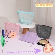 MIHAN Cosmetic Bag, Mesh Dopamine Lipstick Makeup Bag