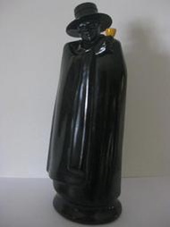 ROYAL DOULTON英國神秘黑衣人陶瓷空酒瓶