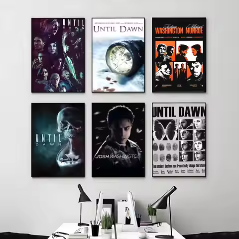 Movie Until Dawn Poster Posters Anime Room Decor Decoration Movie Backpack Wall Interior Music Wall 