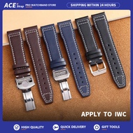 Apply To IWC Leather Watch Strap 20mm 21mm 22mm For  Pilot  Portofino Portuguese