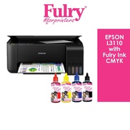 Epson L3110 Printer with Fulry Ink CMYK