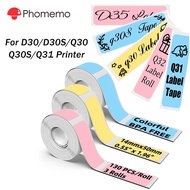 Phomemo Color Label Sticker For D30/D30S/Q30/Q30S/Q31 Printer