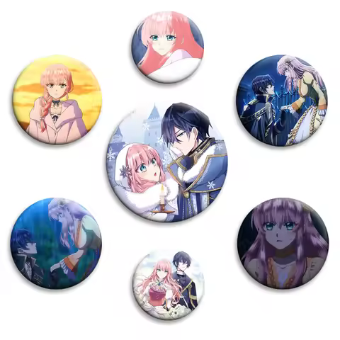 Anime 7th Time Loop: The Villainess Enjoys A Carefree Life Married To Her Worst Enemy! Button Pins C