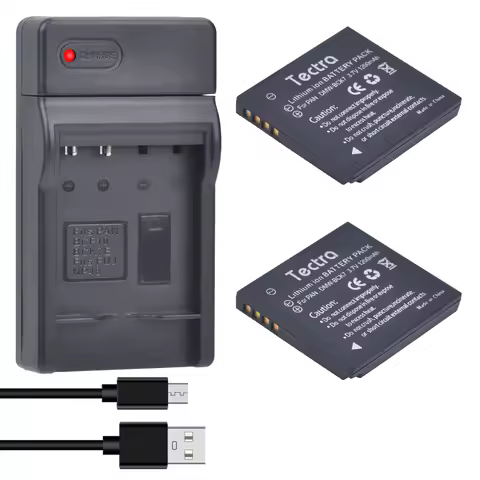 1200mAh DMW- BCK7E Rechargeable Battery/Charger for Panasonic Lumix DMC-FP5 DMC-FP7 DMC-FH2 DMC-FH5