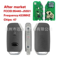 Suitable for 2022 Kia Stinger 3+1 Key Car Key 433MHz 95440-J5551 47 Chips