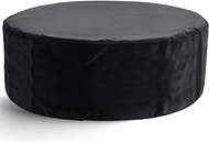 Round Hot Tub Cover,420D Polyester Waterproof Spa Covers for Hot Tub,Heavy Duty Oxford Inflatable Sp