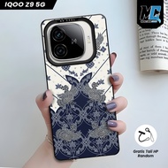 IQOO Z9 5G Premium Hologram IMD Casing - Softcase IMD hybrid Batik Motif UV Printing IQOO Z9X 5G | C