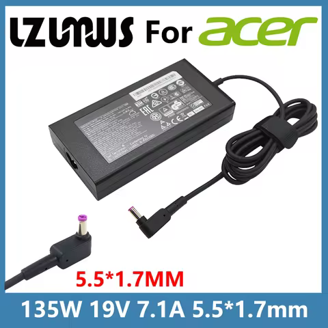 19V 7.1A 135W 5.5*1.7MM Laptop AC Adapter Charger For ACER Aspire Liteon V17 Nitro 5 PA-1131-16 ADP-