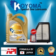 HONDA CIVIC TR0 FB 1.8,2.0 AIR FILTER + OIL FILTER + KOYOMA 10W40 SEMI SYNTHETIC ENGINE OIL
