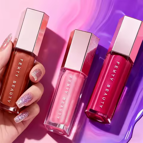 Fenty Beauty 9-color Color Lip Gloss Waterproof Liquid Lipstick Nude Pink Lip Gloss Makeup Lip Gloss