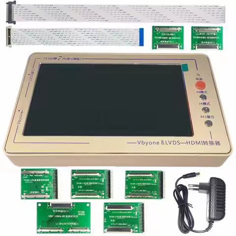 Original Brand TV160 Mainboard Converter 7 inch 1024*600 Display Screen Test Tools 7th Series Set Ge