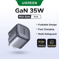 UGREEN GaN 35W Charger USB Charger PD3.0 QC3.0 Quick Charger For iPhone 15 14 13 Pro Samsung Xiaomi 