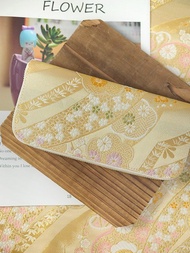 【開運錢包】西陣織金襴。櫻雲。布長夾/錢包/皮夾