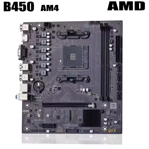 QIYIDA B450 Motherboard support DDR4 desktop RAM AM4 CPU slot NVME NGFF M.2 USB 3.0 VGA dual channel