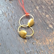 Anting anak bayi love kadar 700 16 karat 16k anting bulat hati