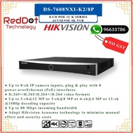 HIKVISION DS-7608NXI-K2/8P 8-ch PoE 1U K Series AcuSense 4K NVR (Local SG Seller) #Reddot Technology