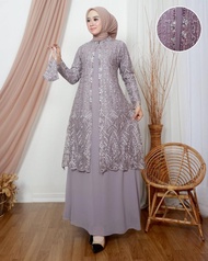 Gamis Dress Cinderella Tiga Mewah Kekinian 2023 - Gamis Pesta Pernikanan Model Stlyle Modis Kondanga