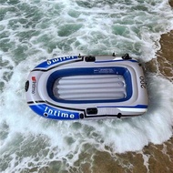 INTIME 2-Person Inflatable Boat Pump Package Strong, Portable, Compact, Practical PVC Material Patch