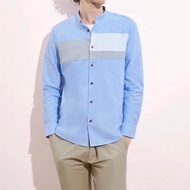 G2000 Men's Long Sleeve Shirt (SMART FIT) Blue