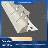 Decorative Wanxin PVC Flexible Drip Strip Exterior Wall Olecranon Drip Line Large Roof Drip Upper Ea
