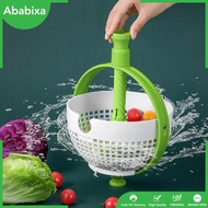 [Ababixa] Manual Vegetable Washer and Dryer Fruit Dryer for Spinach Cabbage Onion