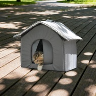 [tenlzsp0bc] Winter Warm Stray Cats Shelter Cats Cave Bed Waterproof Rainproof Windproof