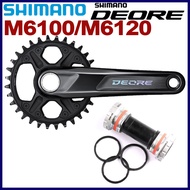 Shimano DEORE M6100 M6120 Crankset 1x12 Speed MT510 Crankset 170mm 175mm 32T 1X Crankset BB52 Bottom