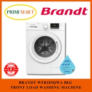 BRANDT WFB183QWA 8KG FRONT LOAD WASHING MACHINE + 2 YEARS WARRANTY